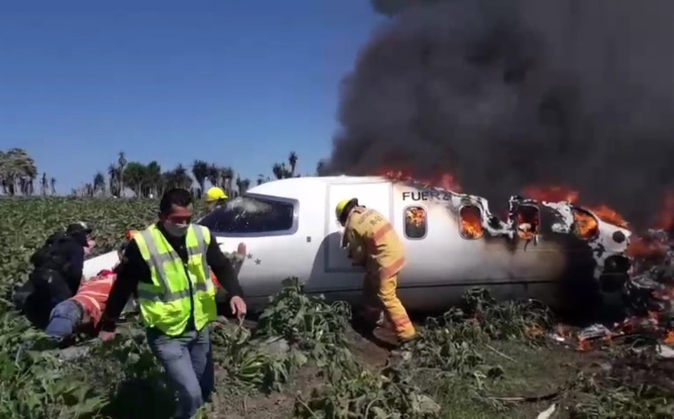 Accidente aéreo deja seis militares fallecidos
