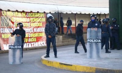 Operativo en mercado Amalucan para remodelación