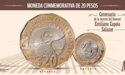 BANXICO, saca moneda conmemorativa del centenario luctuoso de Emiliano Zapata