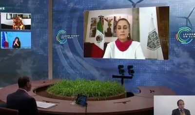 Sheinbaum presentó plan ambiental en la Cumbre del Clima