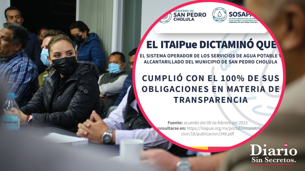 Al 100% en transparencia (SOSAPACH) con el gobierno de Paola Angon: ITAIPUE Al 100% en transparencia (SOSAPACH) con el gobierno de Paola Angon: ITAIPUE