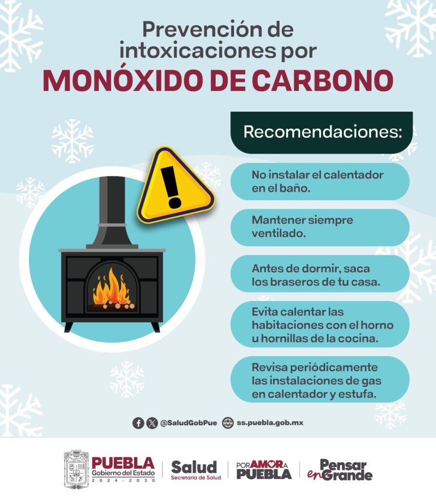 Emite Salud recomendaciones para evitar intoxicaciones por monóxido de carbón Emite Salud recomendaciones para evitar intoxicaciones por monóxido de carbón