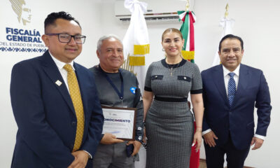 CAETO recibe reconocimiento de la Fiscalía General de Puebla