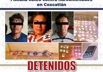 Aseguran inmueble por distribución de droga en, Coxcatlán