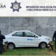 Policias de Cholula aseguran vehículo robado 