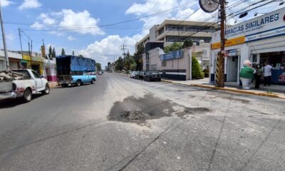 No duraron nada! Agua de Puebla perfora vialidades nuevas; Gobierno del Estado exige reparaciones de calidad.
