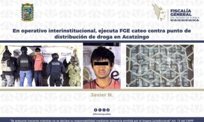Desarticula Fiscalía, en operativo interinstitucional, punto de narcomenudeo en la capital poblana
