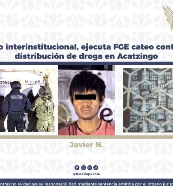 Desarticula Fiscalía, en operativo interinstitucional, punto de narcomenudeo en la capital poblana
