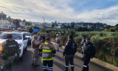 Pemex y Protección Civil ejecutan quema controlada tras fuga de gas en Texmelucan.