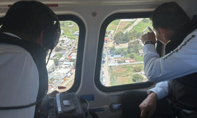 En el Día del Padre, Alejandro Armenta recorrió zona afecta por lluvias en Ciudad Serdán