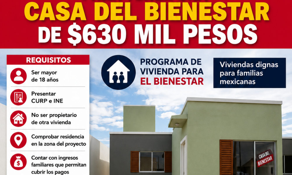 Con mensualidades de mil 800 pesos: Estos son los requisitos para tener una casa del Bienestar de 630 mil pesos