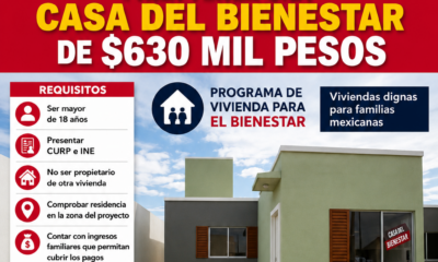 Con mensualidades de mil 800 pesos: Estos son los requisitos para tener una casa del Bienestar de 630 mil pesos