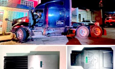 Detienen Policía Estatal y Marina a dos presuntos asaltantes de transporte de carga