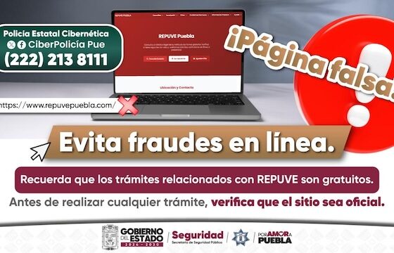Alertan sobre sitio web falso del REPUVE