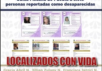Localizan con vida a 7 personas reportadas como desaparecidas