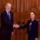 Claudia Sheinbaum recibe al Rey Felipe VI de España en Palacio Nacional