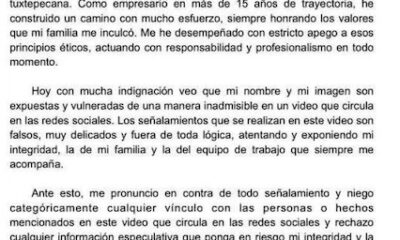 José Antonio Pérez Aréchiga niega cualquier vinculo relacionado a video en la detención de Ariana Del Pilar Ferreriz