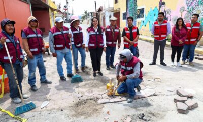 Tonantzin Fernández inicia Brigada de la Transformación para mantenimiento urbano en San Pedro Cholula