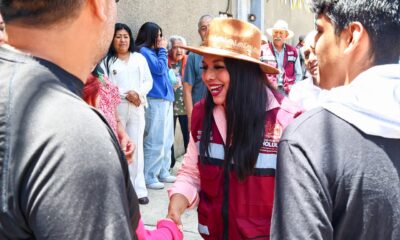 Tonantzin Fernández supervisa obras viales y de recreación en San Pedro Cholula