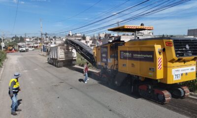 Rehabilitan la 145 Poniente y Popocatépetl, como parte del Programa de Pavimentación 2026