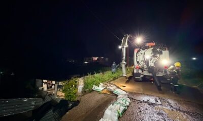 Brigada Pluvial de San Pedro Cholula atendió los casos de auxilio por lluvias