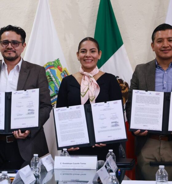 Convenio de IP y Lupita Cuautle para fortalecer comercio sanandreseño