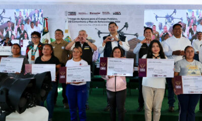 478 productores de la región de Cuautinchán recibieron fertilizante, maquinaria y obra comunitaria