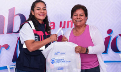 Alcalde Lupita Cuautle mantiene entrega de despensas a 4 mil familias 