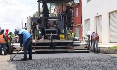 Gobierno del Estado Intensifica trabajos de pavimentación en juntas auxiliares