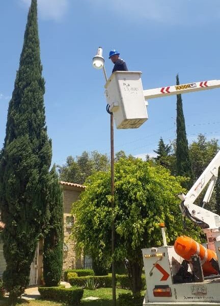 Se intensifica mantenimiento de alumbrado en juntas auxiliares de San Pedro Cholula