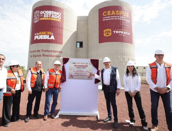 Inauguró Armenta inauguró planta de tratamiento de aguas residuales de Santa María Oxtotipan 