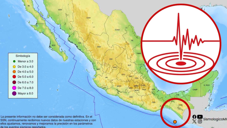 Temlor de Chiapas de 4-8 no se sintió en Puebla