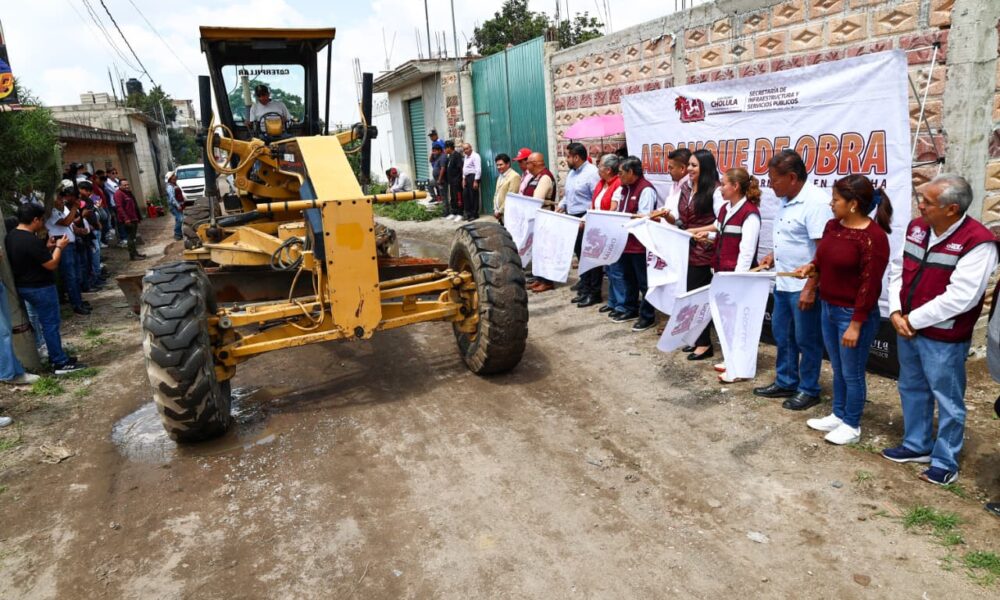 Tonantzin Fernández impulsa nuevas obras para transformar la infraestructura de San Pedro Cholula