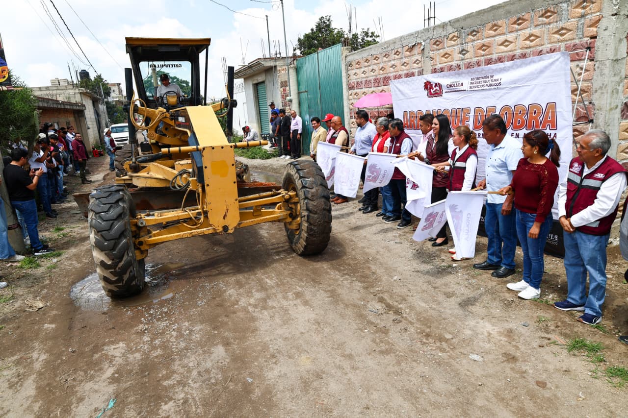 Tonantzin Fernández impulsa nuevas obras para transformar la infraestructura de San Pedro Cholula