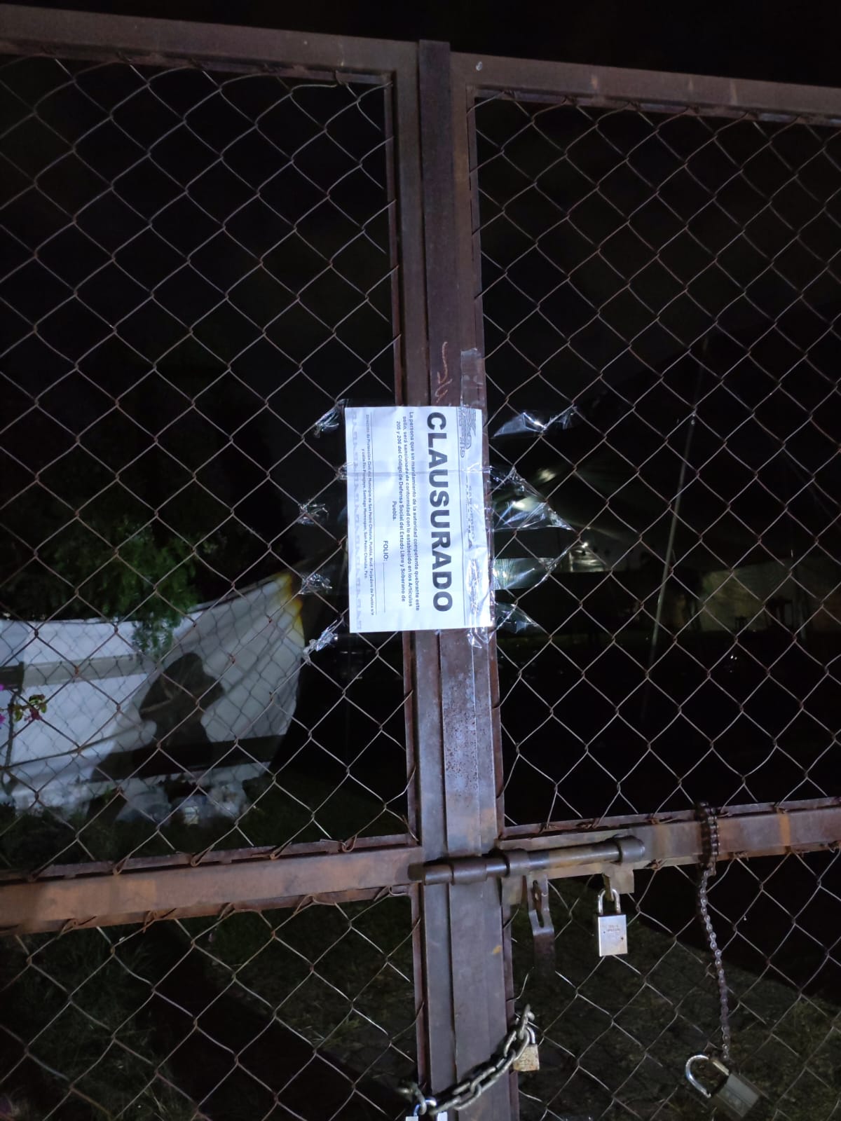 Clausuran palenque clandestino en San Pedro Cholula