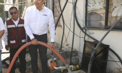 Ante mal servicio y escasez de agua, Armenta atiende demanda con pipas