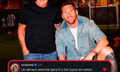 Cristiano Ronaldo envía condolencias a Lionel Messi tras el fallecimiento de su padre