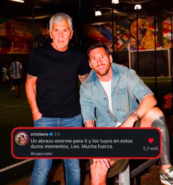 Cristiano Ronaldo envía condolencias a Lionel Messi tras el fallecimiento de su padre