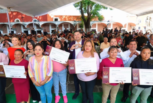 Puebla restaura fachadas históricas e invierte 12.4 MDP en obras comunitarias para barrios