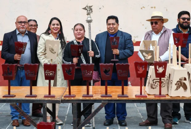 Tonantzin Fernández respalda con 500 faroles las tradiciones de Cholula