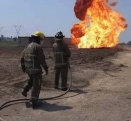 Gobierno y PEMEX realizan quema controlada para capacitar a bomberos en San Martín Texmelucan