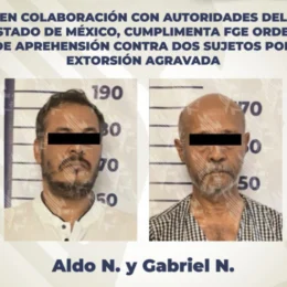 Detienen a Aldo N. y Gabriel N. por extorsión agravada