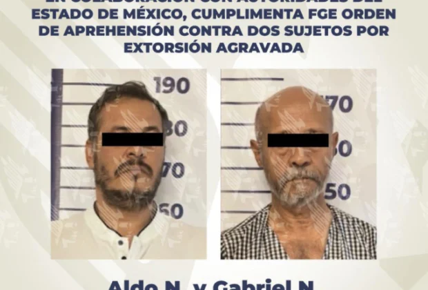Detienen a Aldo N. y Gabriel N. por extorsión agravada