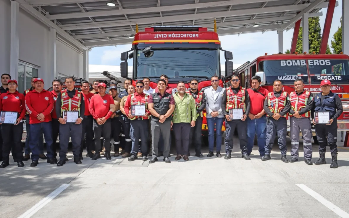 Cuautlancingo cuenta con nueva estación de bomberos.