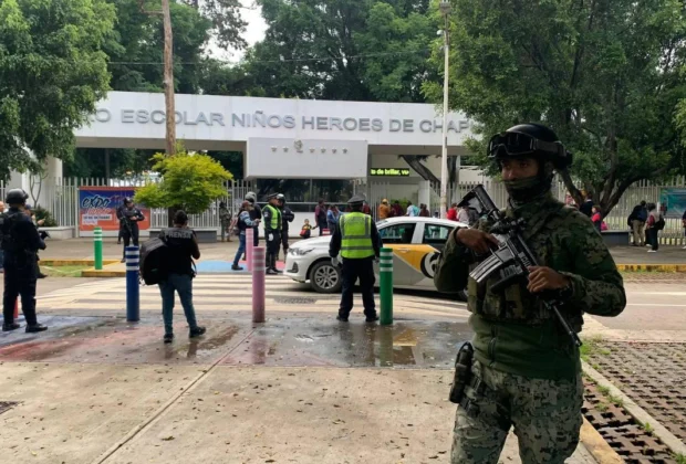 Ejército policial resguardó vialidades y escuelas en el regreso a clases