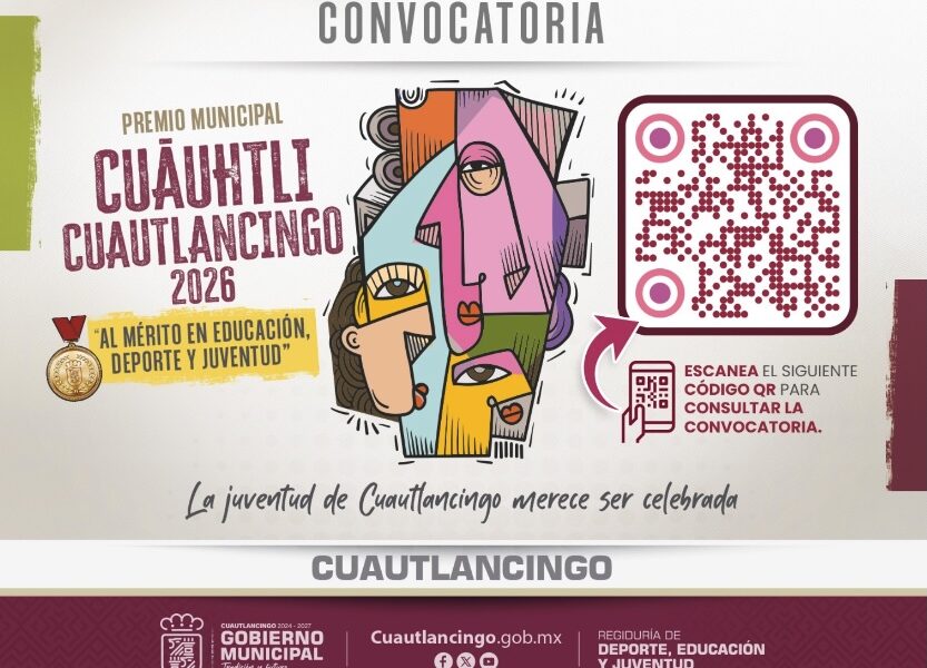 Convocan al Premio Municipal “Cuāuhtli Cuautlancingo”