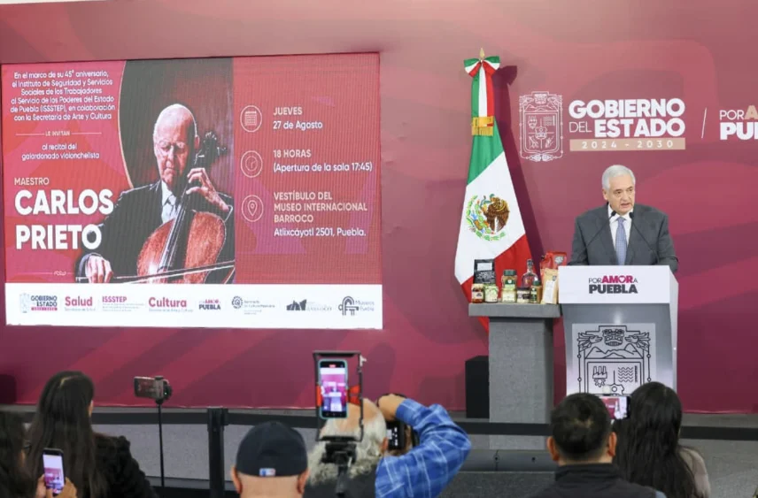 Gran concierto de Carlos Prieto, en el Museo Barroco, el 27 de agosto